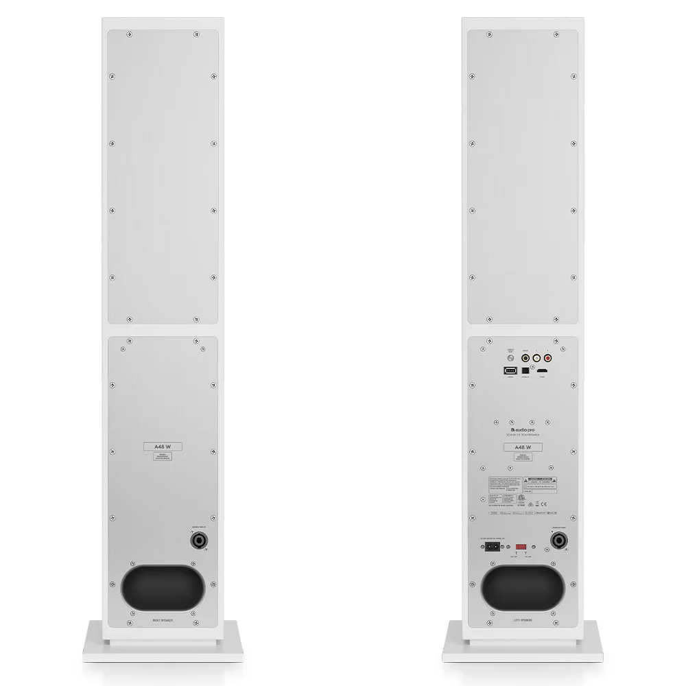 Audio Pro A48 W Beyaz Kule Tipi Multiroom Akıllı Ev Hoparlörü(Çift)