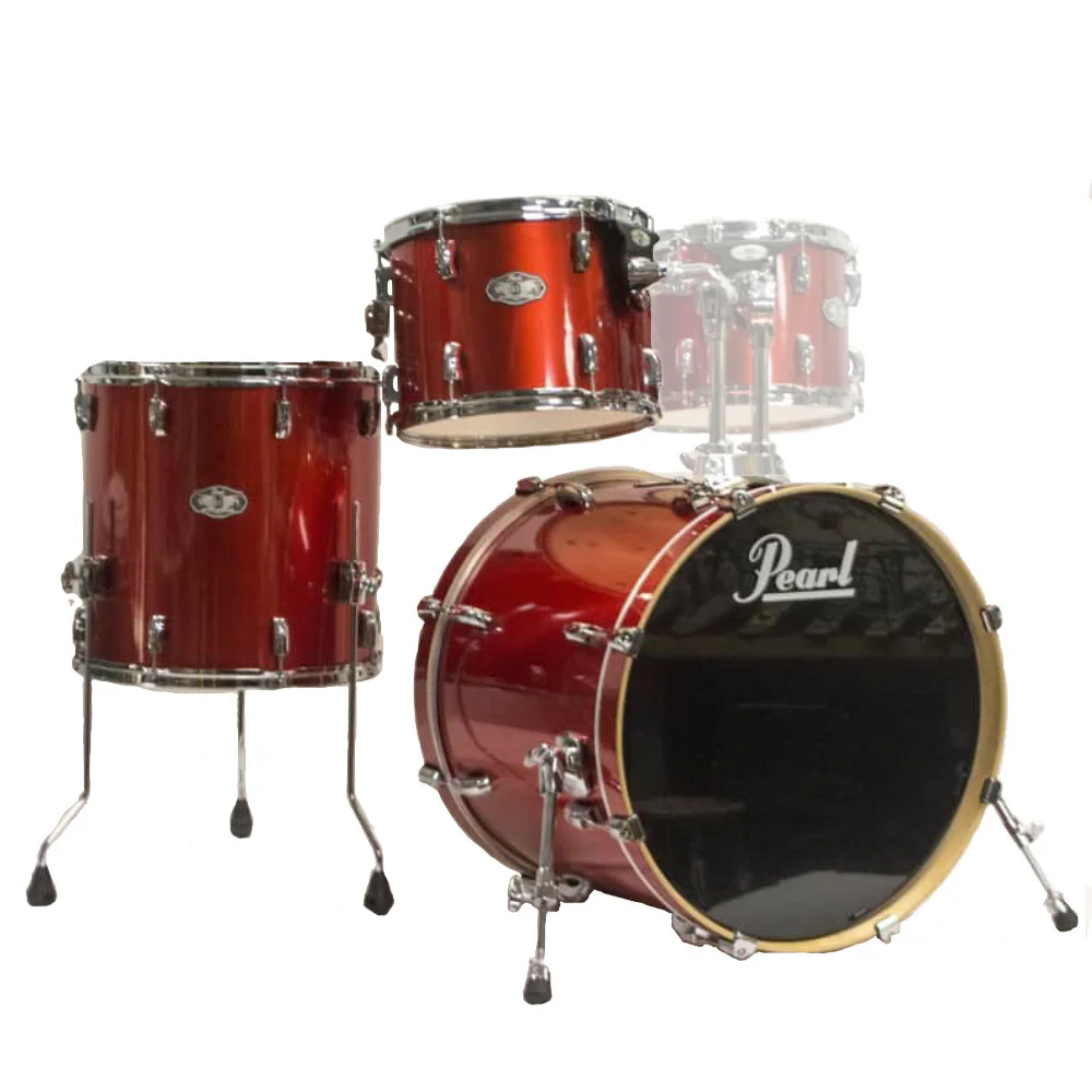 PEARL VX924/C54 Vision Series Metallic Orange 3 Parça (22B/12T/14F) Akustik Davul Seti