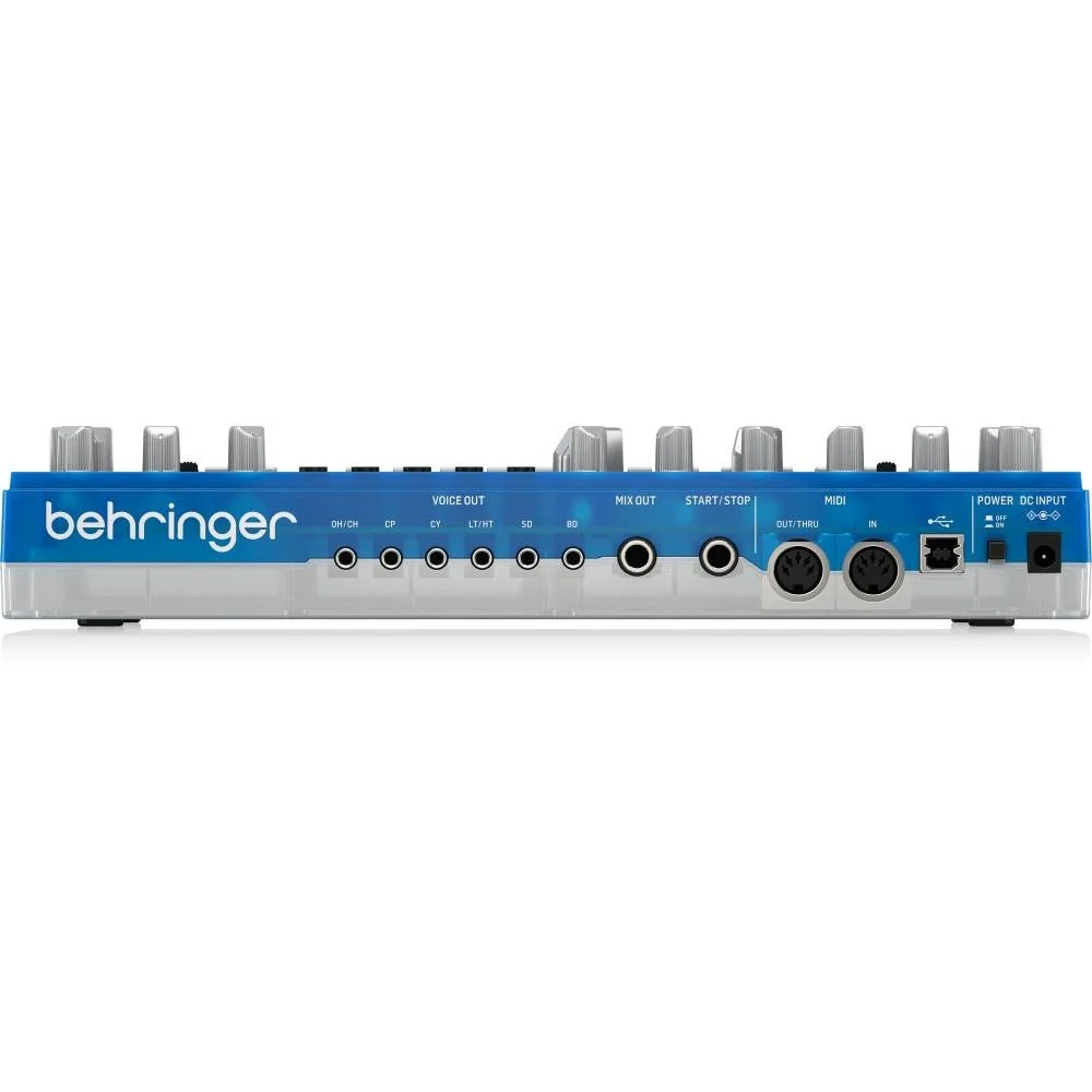BEHRINGER RD-6-BB RHYTHM DESIGNER Analog Davul Makinesi (Transparan Mavi)