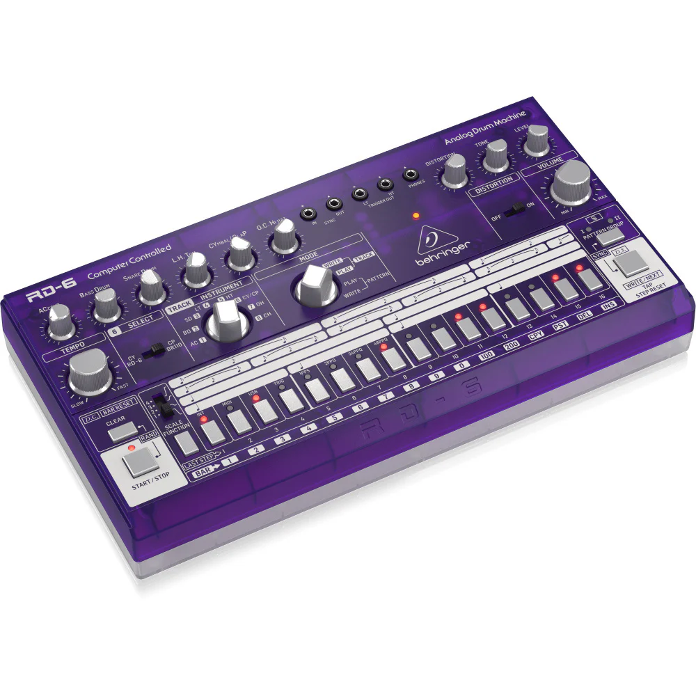 BEHRINGER RD-6-GP RHYTHM DESIGNER Analog Davul Makinesi (Mor)
