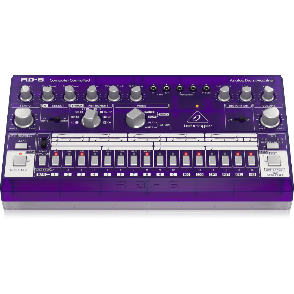 BEHRINGER RD-6-GP RHYTHM DESIGNER Analog Davul Makinesi (Mor)
