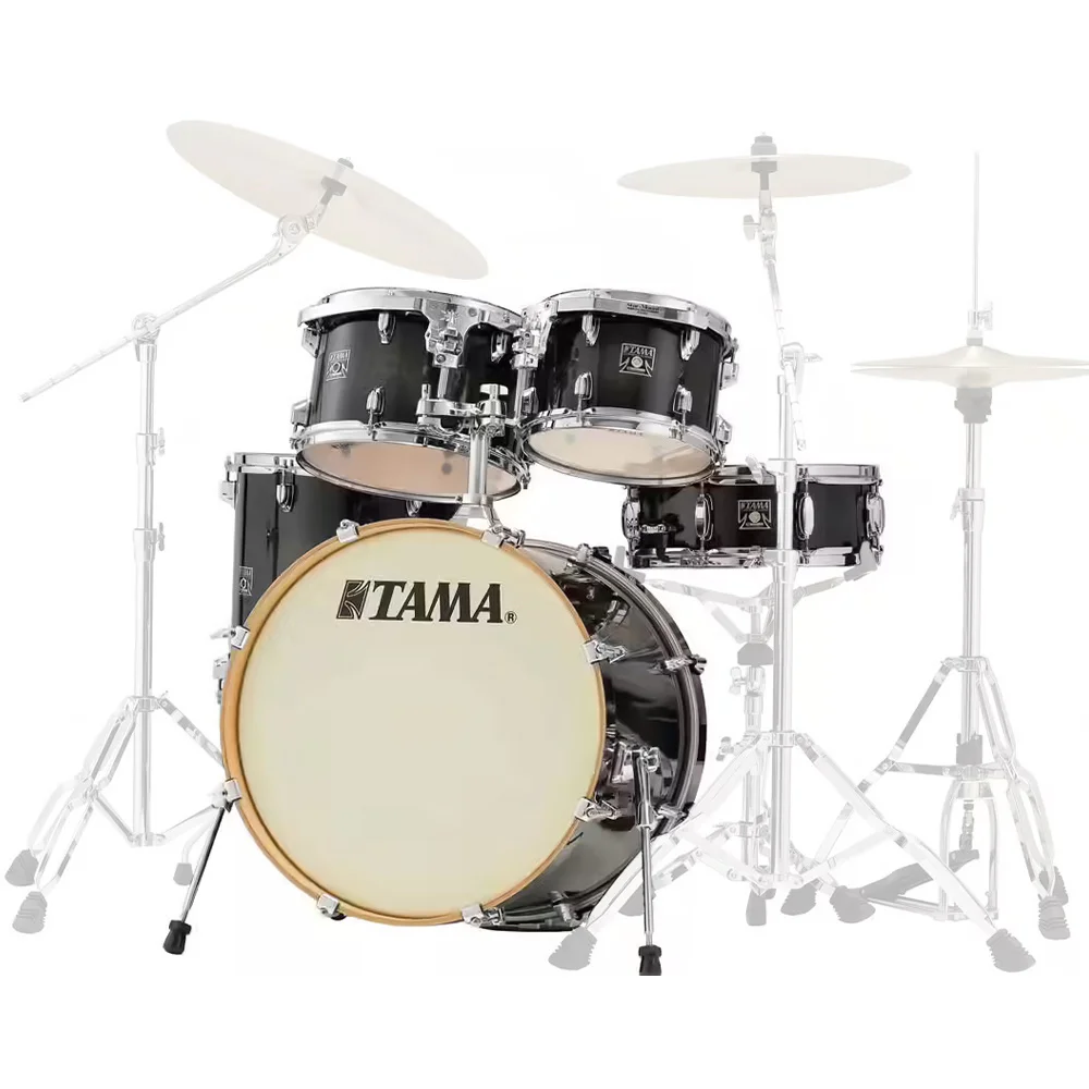 TAMA CL50RS-TPB Superstar Classic Transparent Black Burst 5 Parça (20B/10T/12T/14F/14S) Akustik Davul Seti