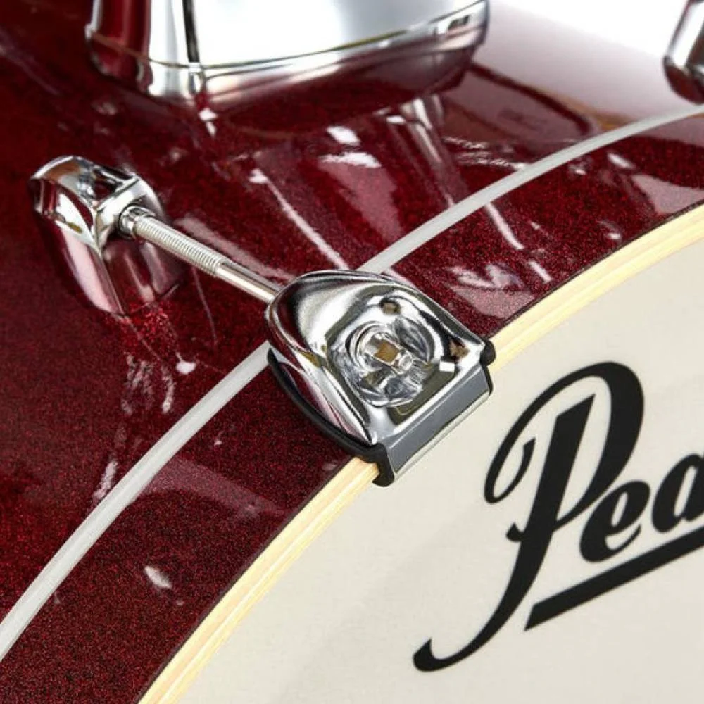 PEARL EXX705NBR/C704 - Export Black Cherry Glitter 5 Parça (20B/10T/12T/14F/14S) Aksamlı & Zilli Akustik Davul Seti