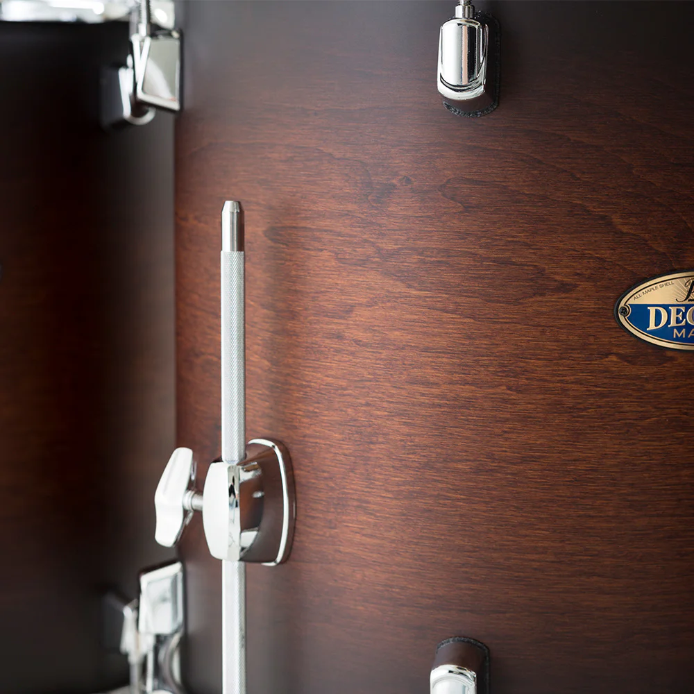 PEARL DMP926S/C260 Decade Maple Satin Brown Burst 6 Parça (22B/10T/12T/14F/16F/14S) Aksamlı Akustik Davul Seti