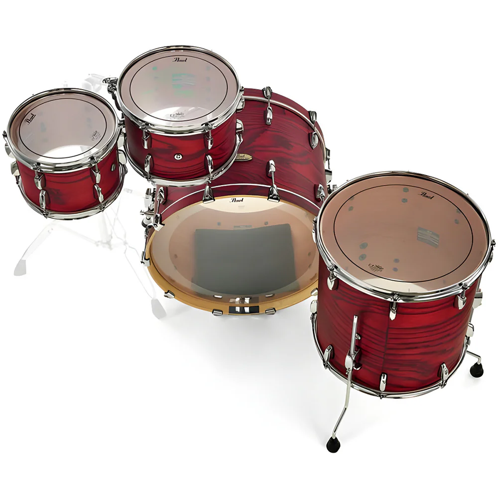 PEARL STS904XP/C847 - Session Studio Select 'Scarlet Ash' 4 Parça (20B/10T/12T/14F) Akustik Davul Seti