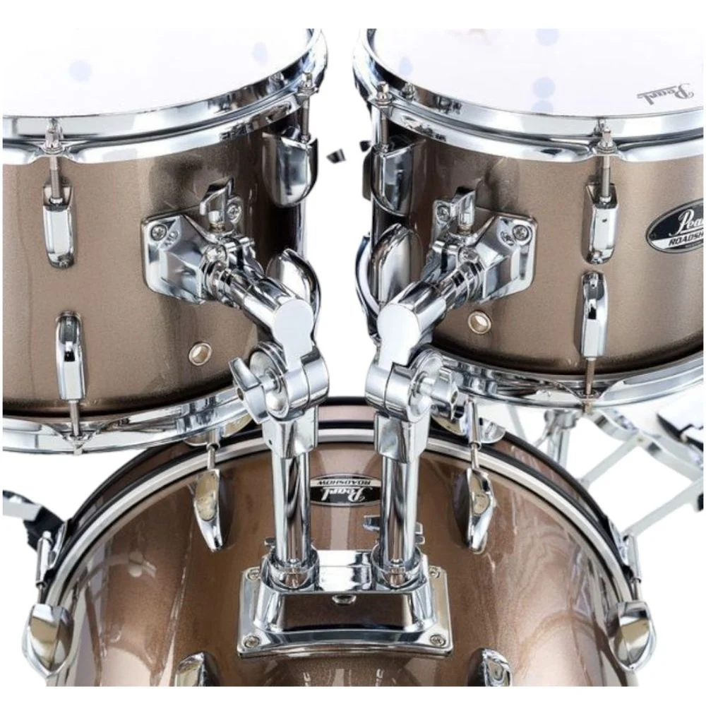 PEARL RS585BC/C707 Roadshow Bronz Metalik 5 Parça (18B/10T/12T/14F/13S) Aksamlı ve Zilli Akustik Davul Seti