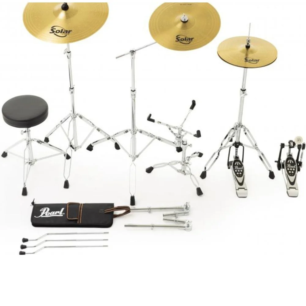 PEARL RS525SBC/C743 Roadshow Mavi Metalik 5 Parça (22B/10T/12T/16F/14S) Aksamlı ve Zilli Akustik Davul Seti