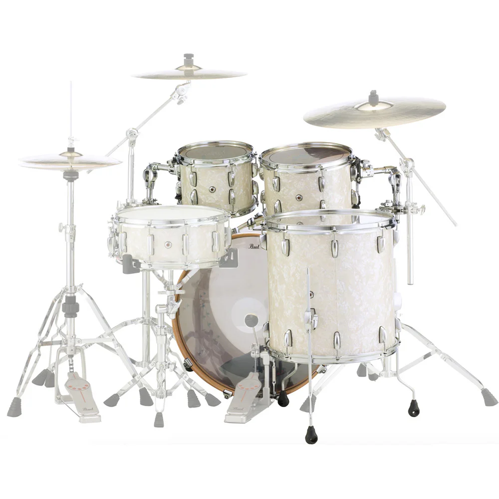 PEARL STS924XSP/C405 Session Studio Nicotine White Marine Pearl 4 Parça (22B/10T/12T/16F) Akustik Davul Seti