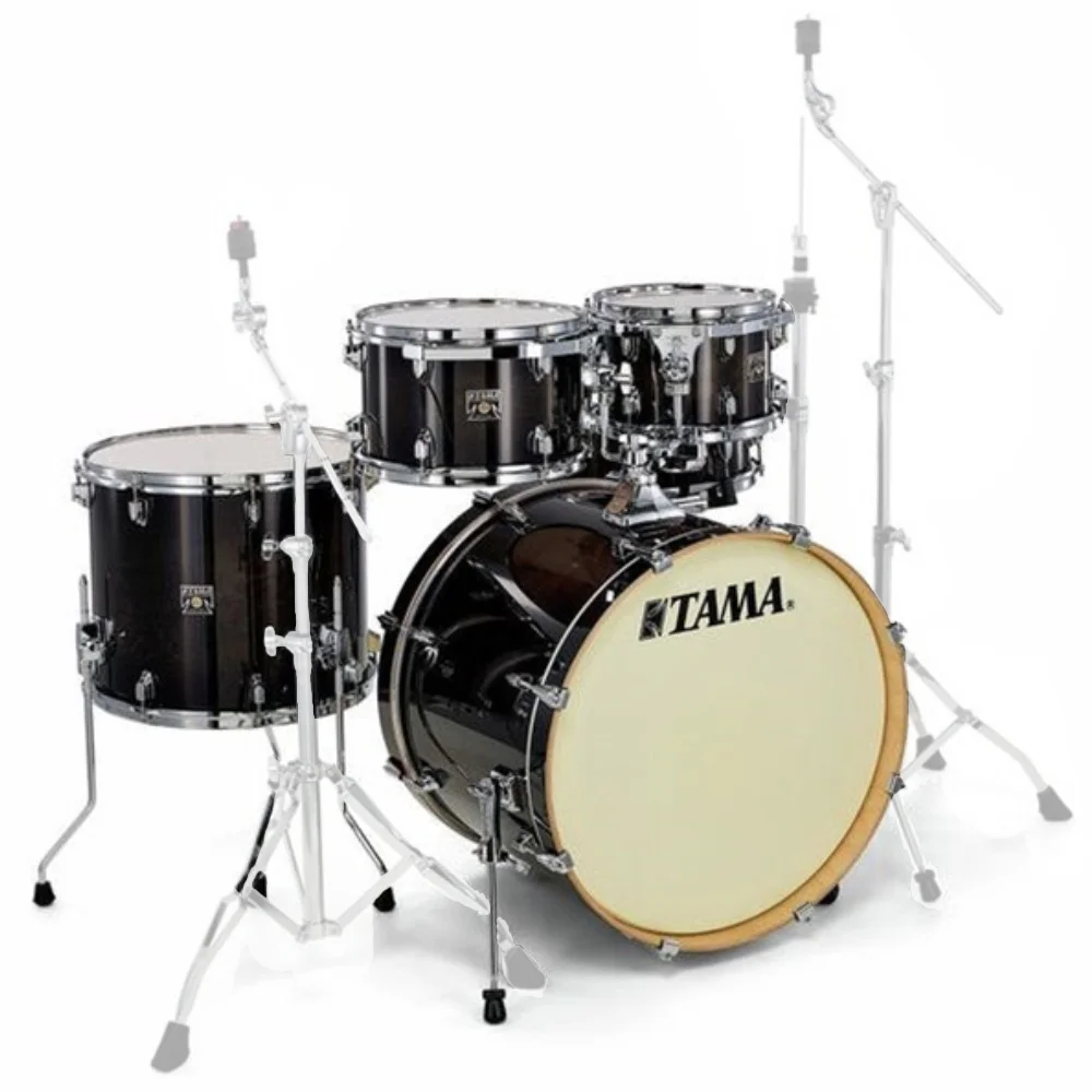 TAMA CL52KRS-TPB Superstar Classic Transparent Black Burst (22B/10T/12T/16F/14S) Akustik Davul Seti
