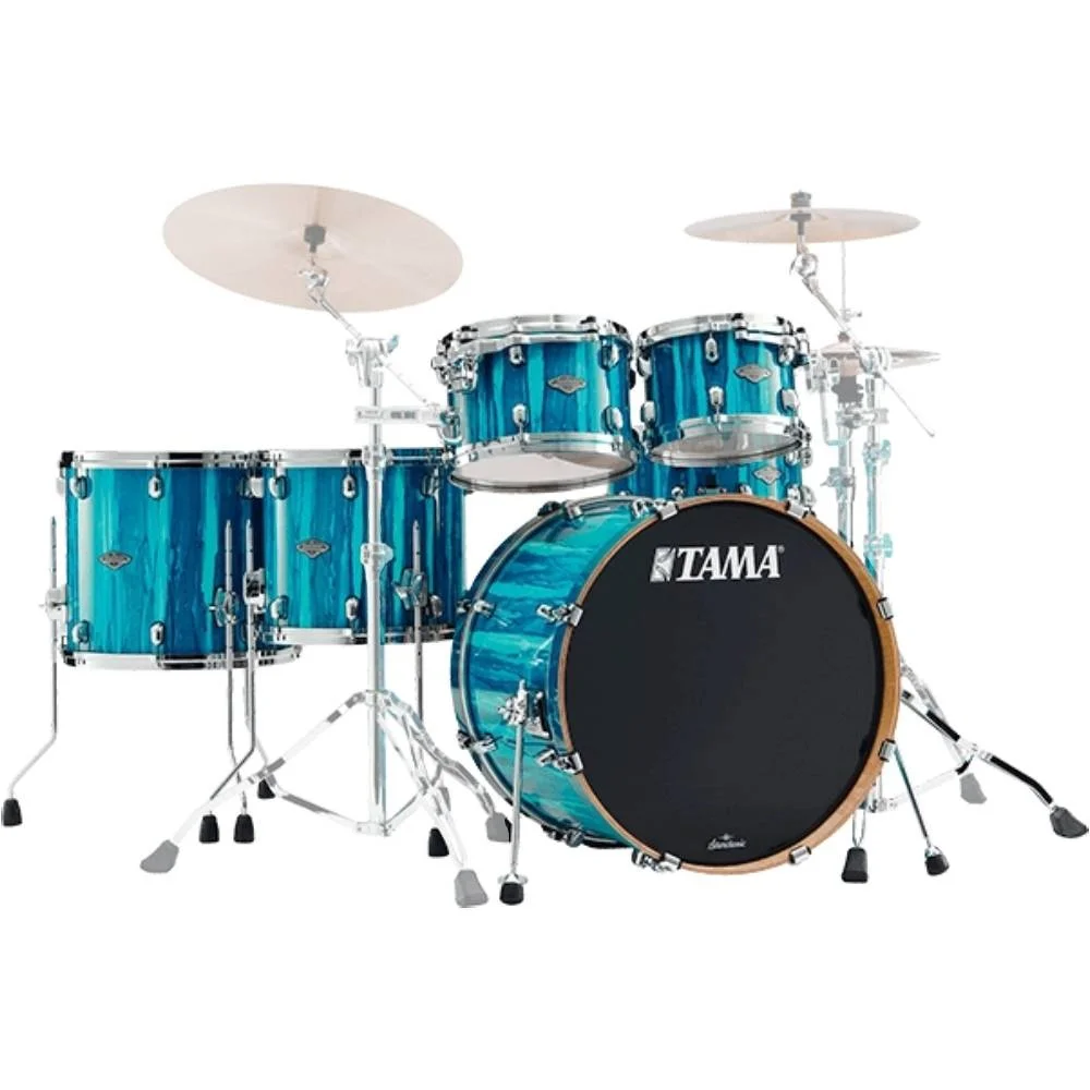 TAMA MBS52RZS-SKA Starclassic Performer Sky Blue Aurora 5 Parça (22B/10T/12T/14F/16F) Akustik Davul Seti