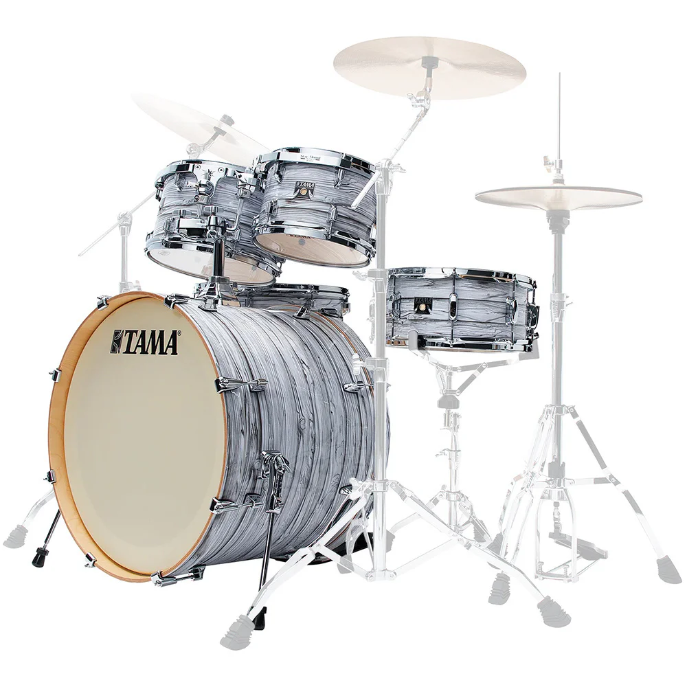 TAMA CK52KRS-ICA Superstar Classic Ice Ash Wrap 5 Parça (22B/10T/12T/16F/14S) Akustik Davul Seti