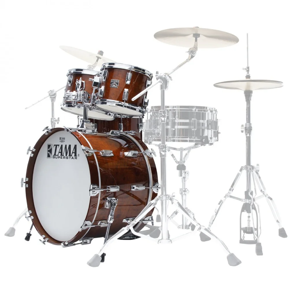 TAMA SU42RS-SMH Superstar 50. Yıl Limited Reissue Super Mahogany 4 Parça (22B/10T/12T/16F) Akustik Davul Seti