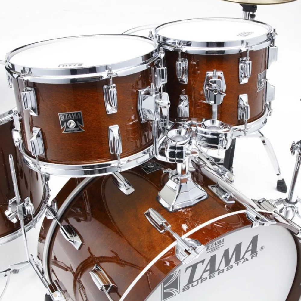 TAMA SU42RS-SMH Superstar 50. Yıl Limited Reissue Super Mahogany 4 Parça (22B/10T/12T/16F) Akustik Davul Seti