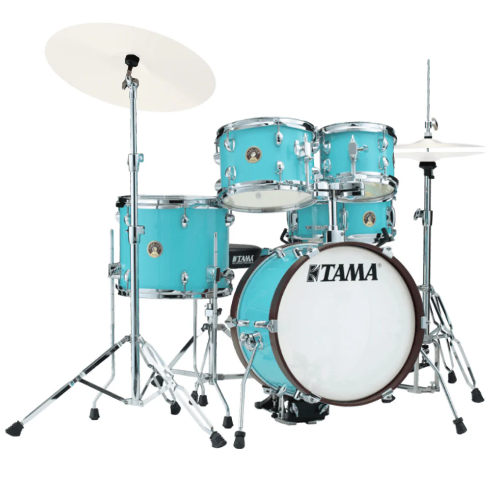 TAMA LJK56H5-AQB Club-JAM Aqua Blue 5 Parça (16B/8T/10T/12F/12S) Sınırlı Üretim Akustik Davul Seti