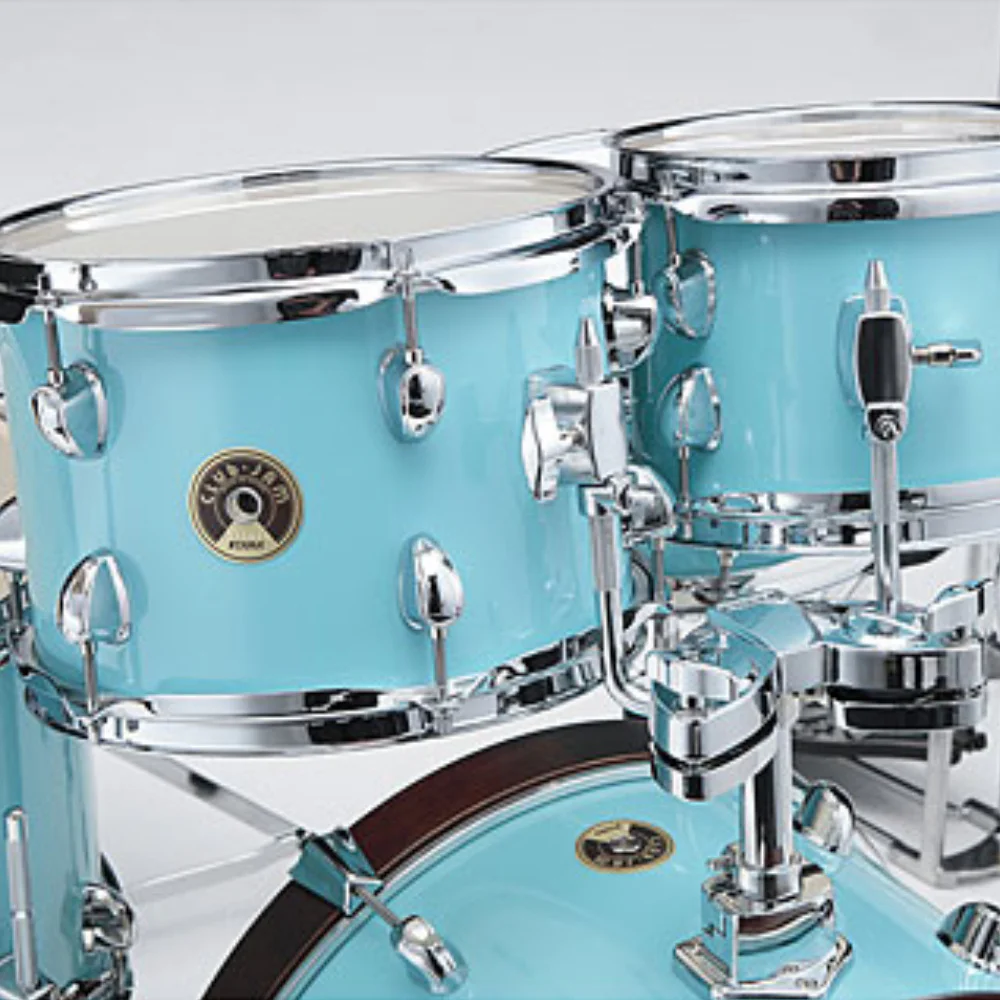 TAMA LJK56H5-AQB Club-JAM Aqua Blue 5 Parça (16B/8T/10T/12F/12S) Sınırlı Üretim Akustik Davul Seti