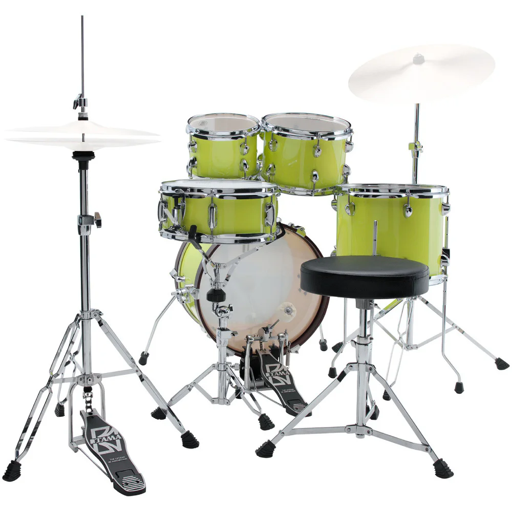 TAMA LJK56H5-FYM Club-JAM Fluorescent Yellow Mist 5 Parça (16B/8T/10T/12F/12S) Sınırlı Üretim Akustik Davul Seti