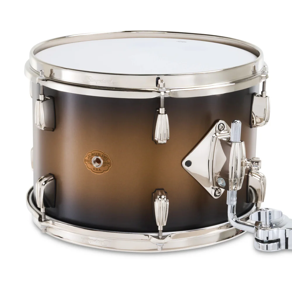SLINGERLAND Radio King Outfit Black & Gold Lacquer 5 Parça (22B/10T/12T/16F/14S) Akustik Davul Seti