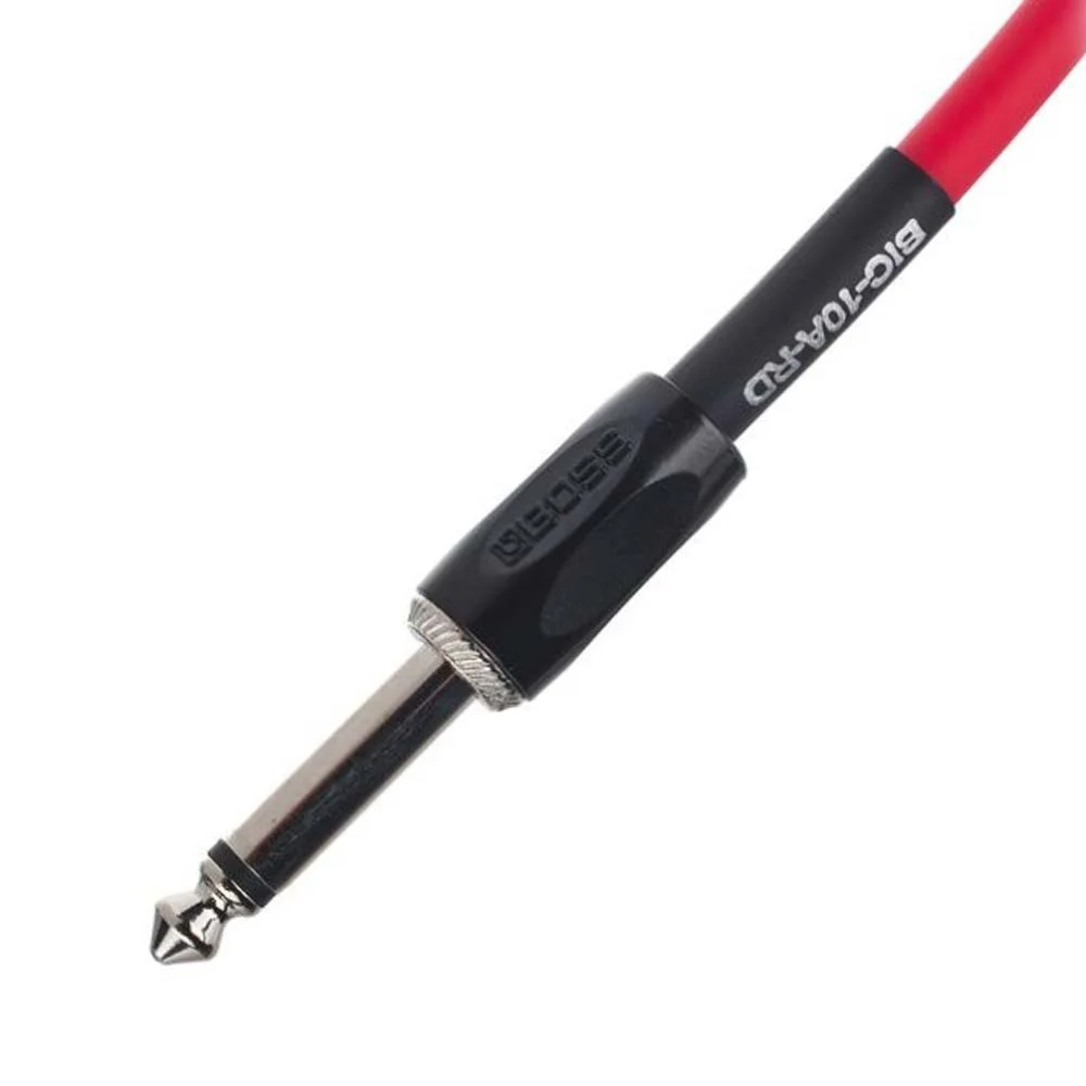BOSS BIC-10A-RD Düz/L Uç 3 Metre Kırmızı Enstrüman Kablosu