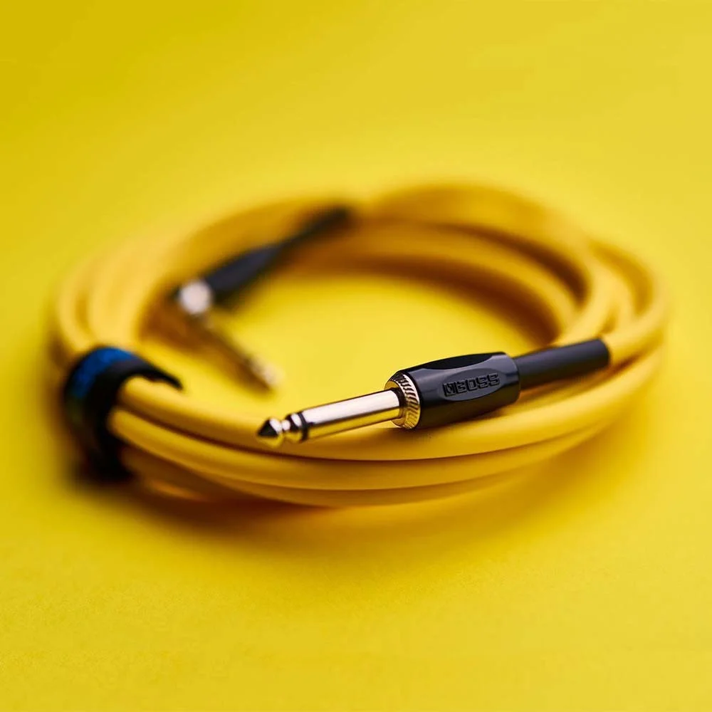 BOSS BIC-10A-YL Düz/L Uç 3 Metre Sarı Enstrüman Kablosu
