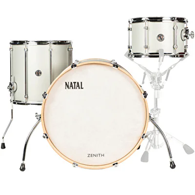 NATAL KZN-TR-SIS Zenith Silver Frost 3 Parça (22B/12T/16F) Akustik Davul Seti