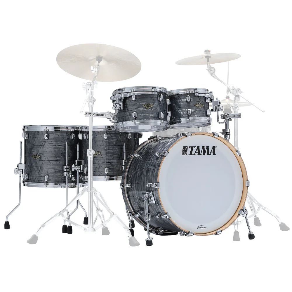 TAMA WBR52RZS-CCO - Starclassic Walnut/Birch Charcoal Onyx 5 Parça (22B/10T/12T/14F/16F) Akustik Davul Seti