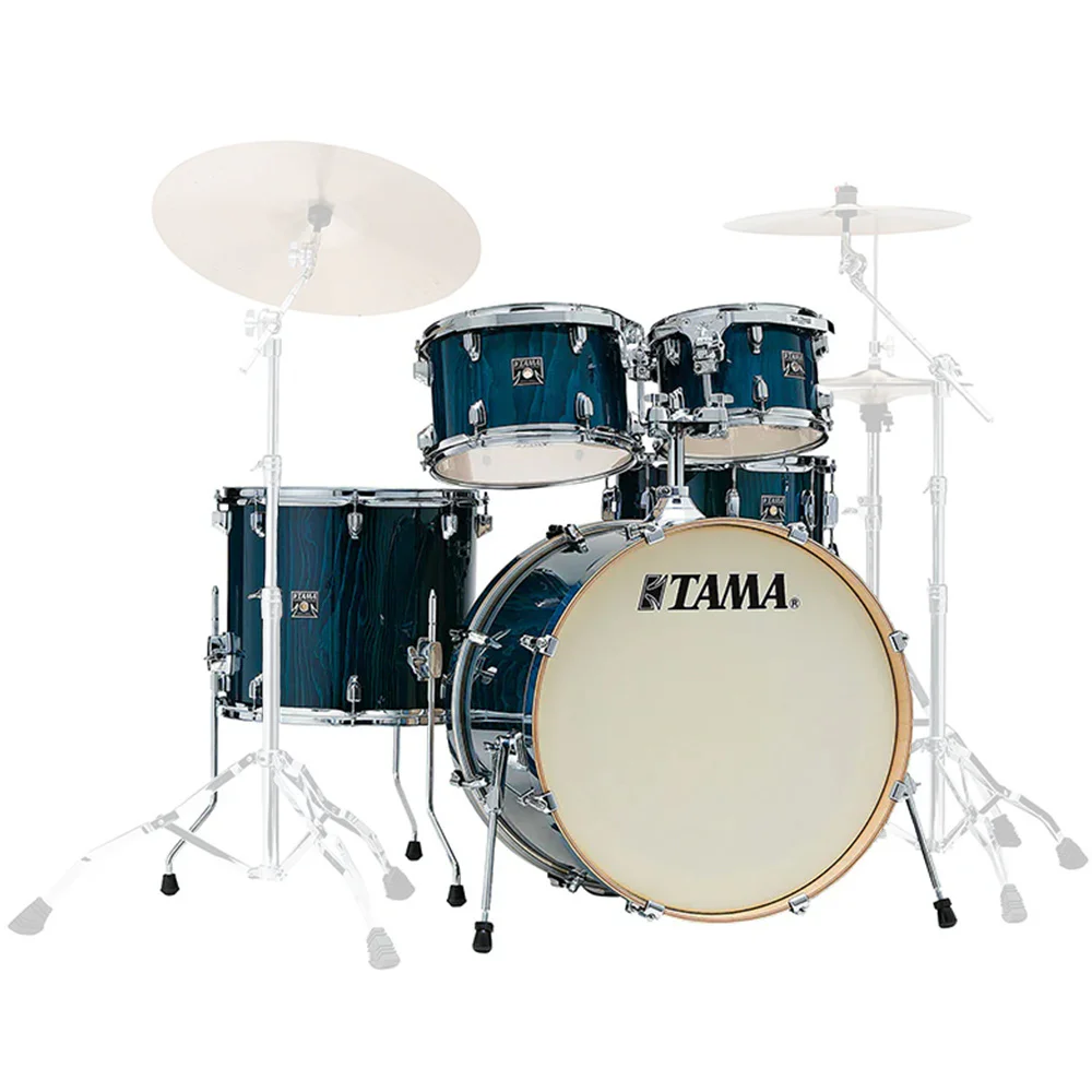 TAMA CL52KRSP-GHP Superstar Classic Gloss Sapphire Lacebark Pine 5 Parça (22B/10T/12T/16F/14S) Akustik Davul Seti