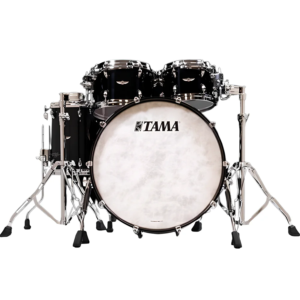 TAMA TW42RZS-PBK STAR Walnut Piano Black 4 Parça (22B/10T/12T/16F) Akustik Davul Seti