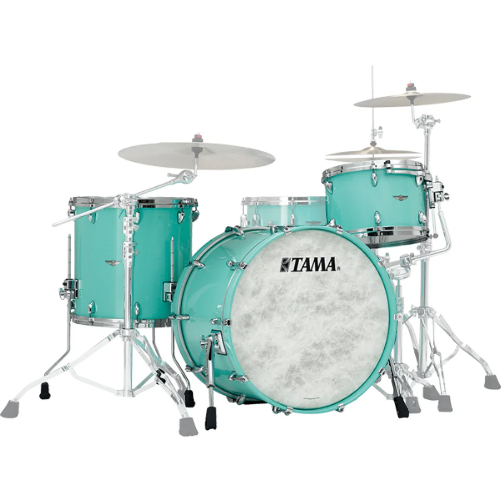 TAMA TW30CZS-GAQ STAR Walnut Grand Aqua Blue 3 Parça (20B/12T/14F) Akustik Davul Seti