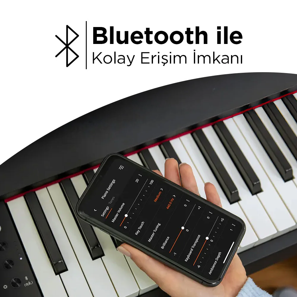 ROLAND RP107-BKX SuperNATURAL Siyah Dijital Duvar Piyanosu (Tabure & Kulaklık Hediyeli)