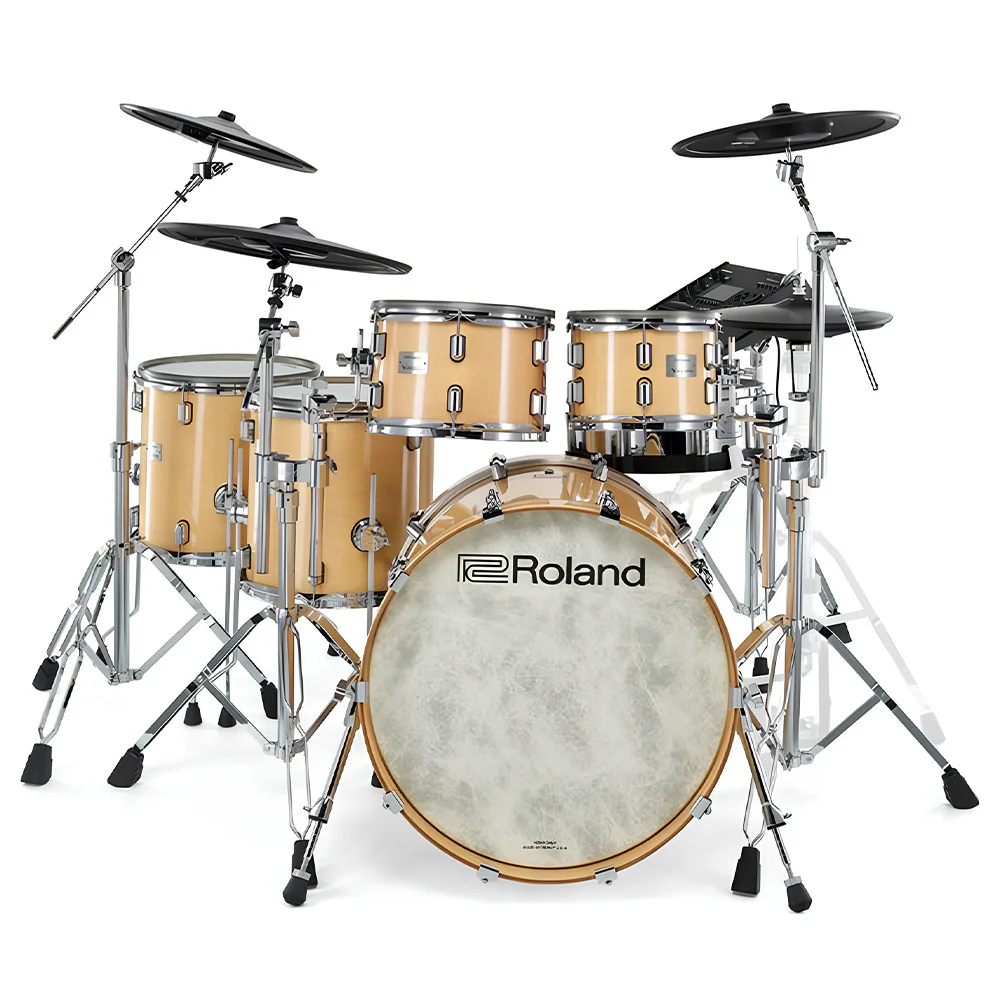 ROLAND VAD716 V-Drums Acoustic Design Gloss Natural Elektronik Davul Seti