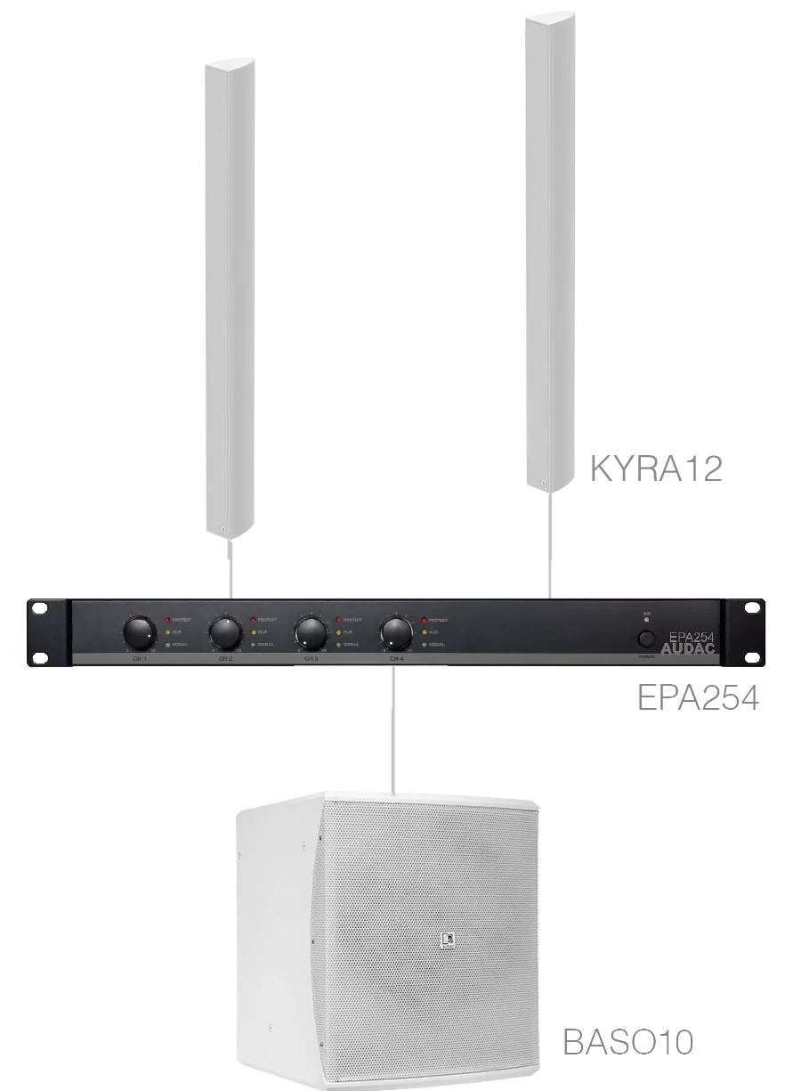Audac CONGRESS6.3E Toplantı Salonu Ses Sistemi 200 m2