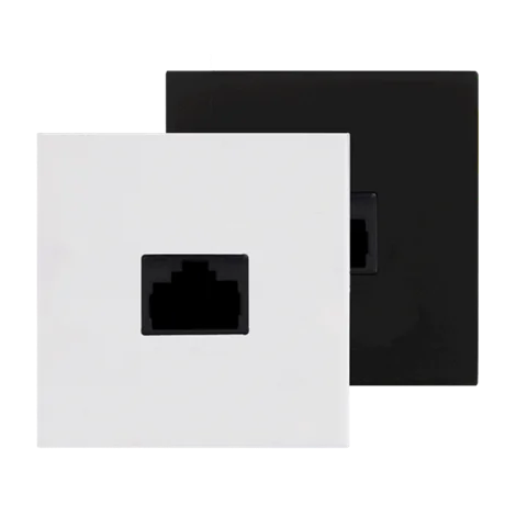 Audac CP43ARP/B Connection plate - rj45 + repeater - bticino