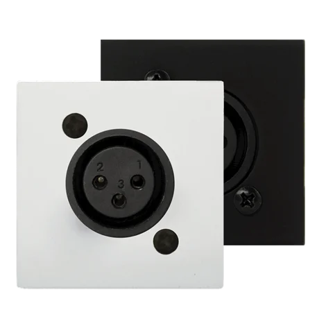 Audac CP45XLFS XLR Duvar Bağlantı Paneli, Mikrofon Prizi (Dişi) 45x45 mm - kasasız