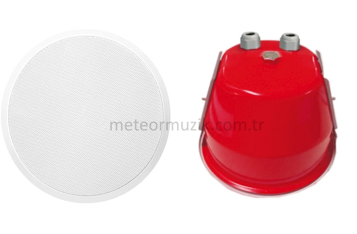 Audac CSF506/W Ceiling Hoparlör with fire dome 100V - RAL9010