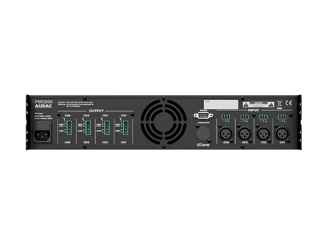 Audac PMQ600 DSP Quad Power Amplifikatör 4x600W/100V 8-ohm