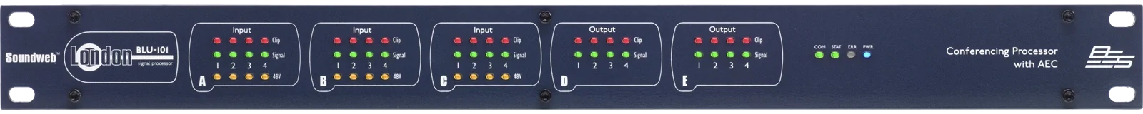 BSS BLU-101 12 analog mic/line input, 8 analog output I/O Device