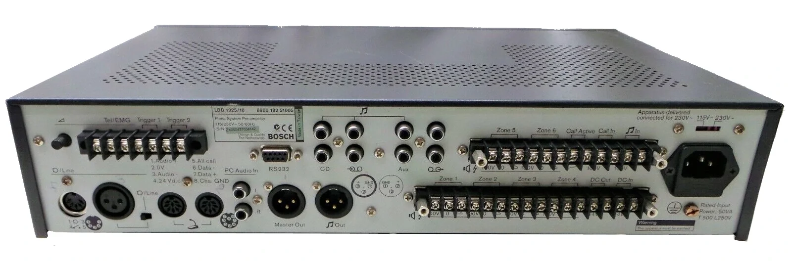 Bosch LBB1925/10 6-zone Pasif Anons Kontrol Ünitesi