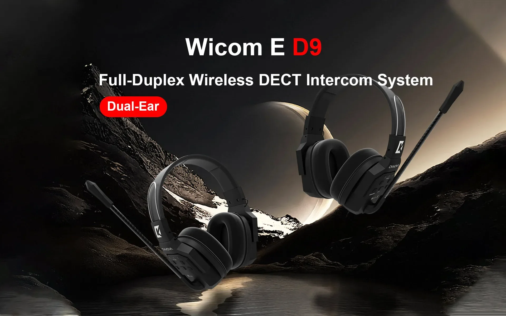Wicom E-D7 7 Kişilik için Kablosuz Interkom iletişim Sistemi