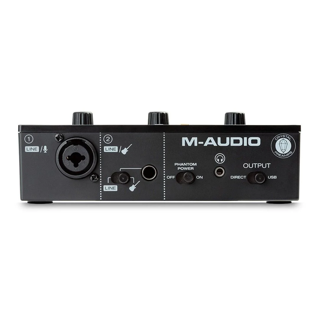 M-Audio M-Track Solo 2 Kanal, 48 khz, 1 Mikrofon giriş, Enstrüman girişli ses kartı