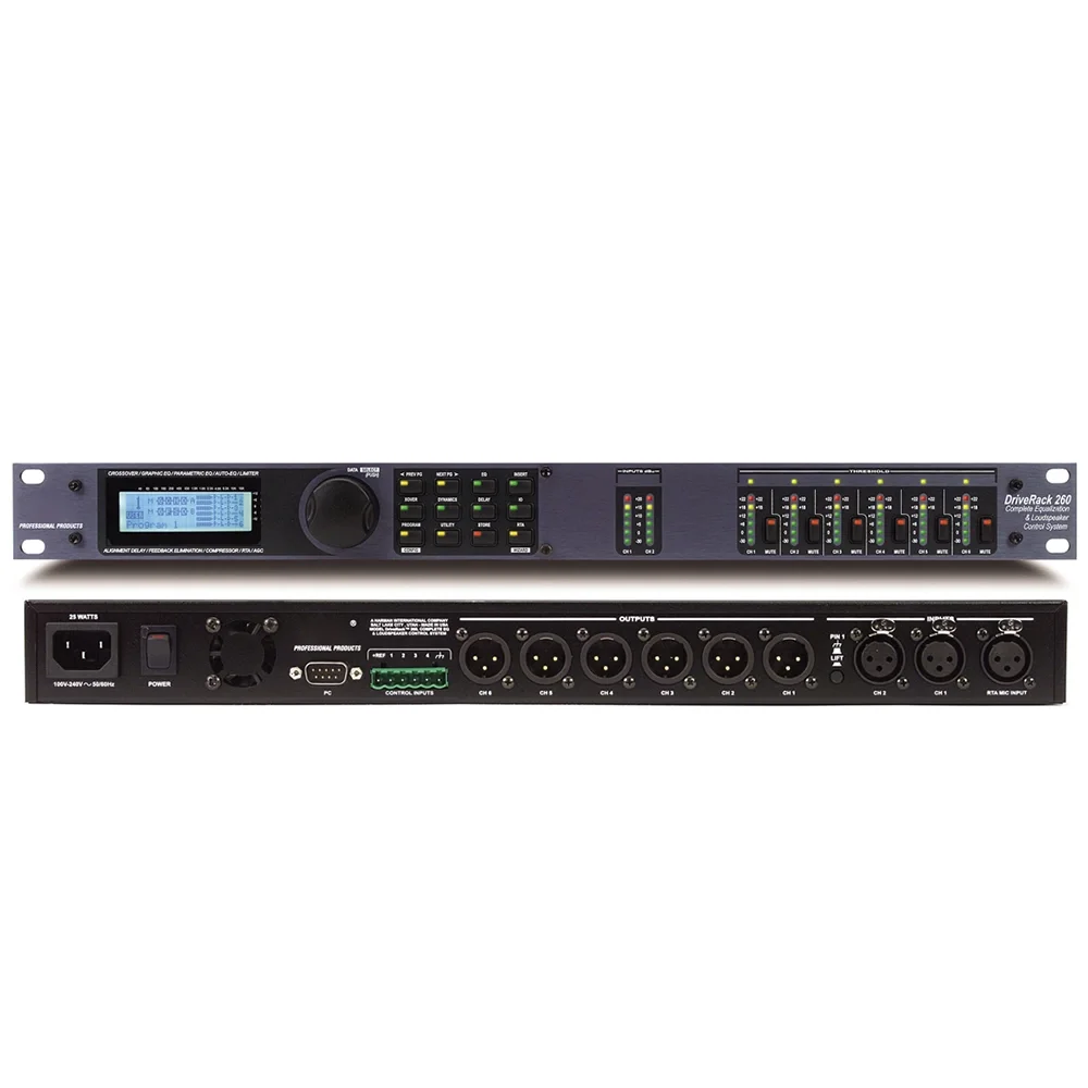 DBX DriveRack 260 2x6 | 2 Giriş / 6 Çıkış Dijital DSP Processor RTA