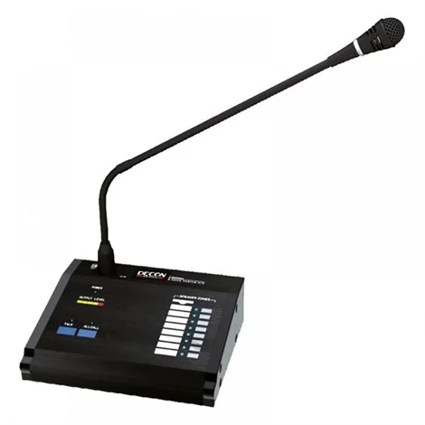 DECON DP-8000A 8 Zone anons Mikrofonu, (DP-8000 ile 8 Zone, DP8000AE ile Max 32 Zone genişler)