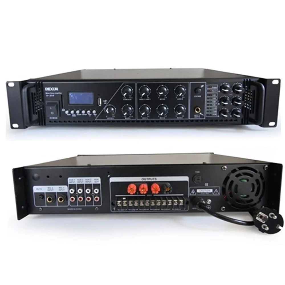 DEXUN D-1200 Mikser Amfi 120W/100V 6-zone Usb/Sd, 6-zone