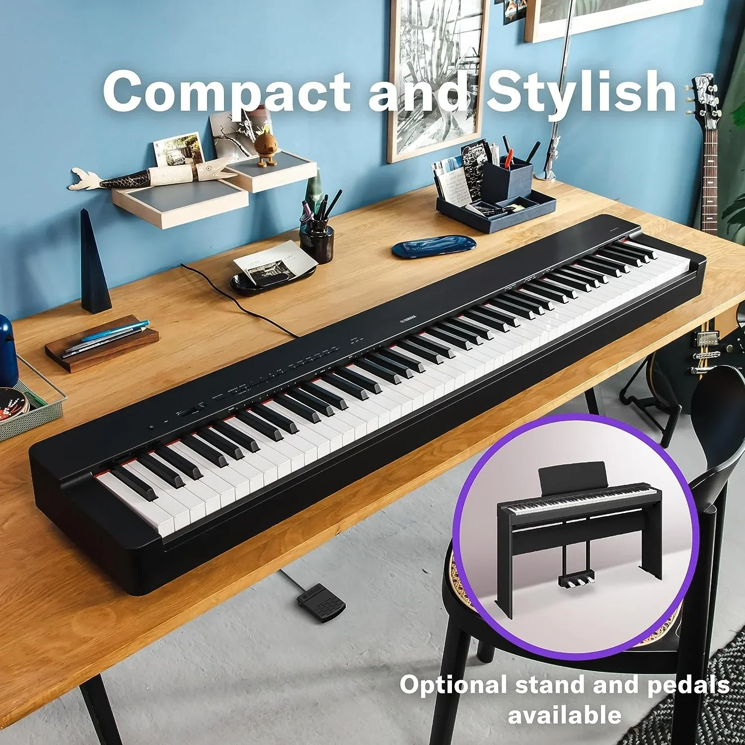Yamaha P-225B-L200 88-Tuşlu Dijital Piyano Set (Siyah)