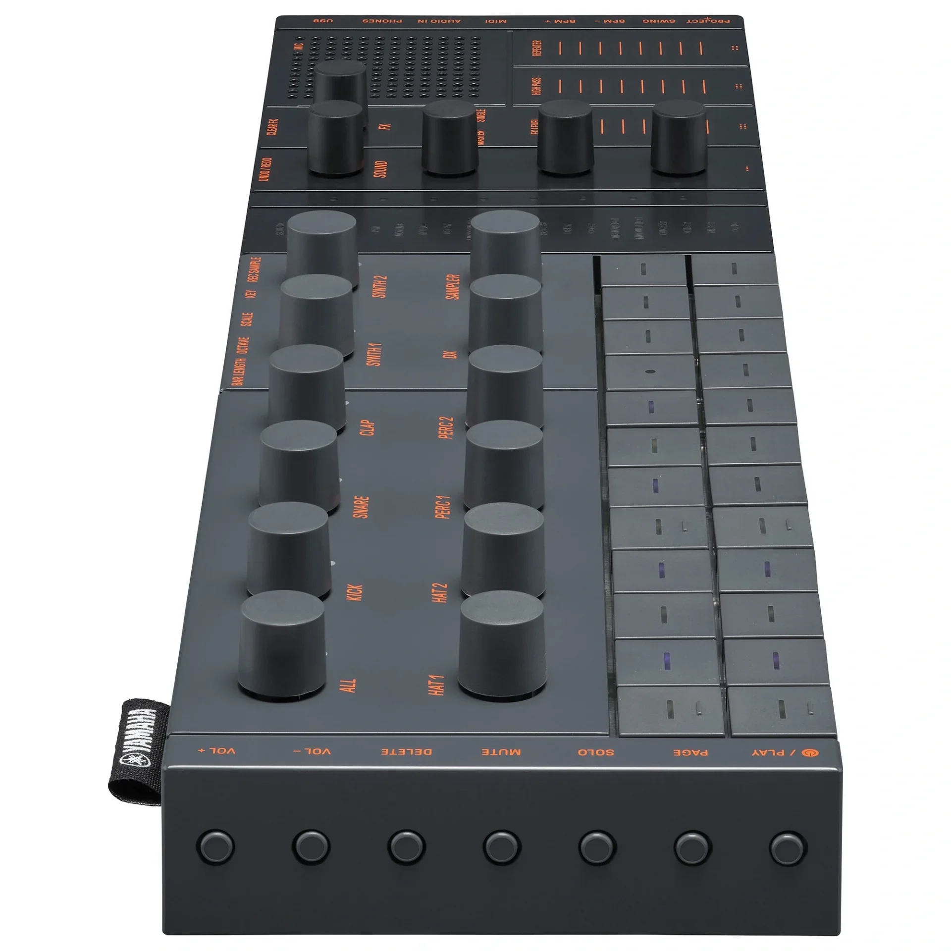 ​​​​​​​Yamaha Seqtrak Mobile Music Idea Station Synthesizer (Black &amp; Grey)