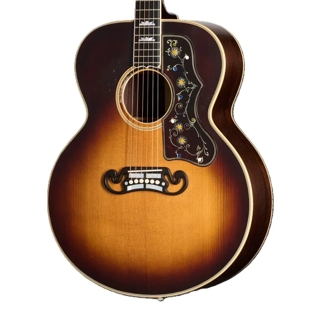 Gibson Custom Pre-War SJ-200 Rosewood Elektro Akustik Gitar (Light Aged Faded Vintage Sunburst)