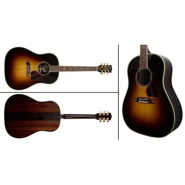 Gibson J-45 Custom Elektro Akustik Gitar (Vintage Sunburst)
