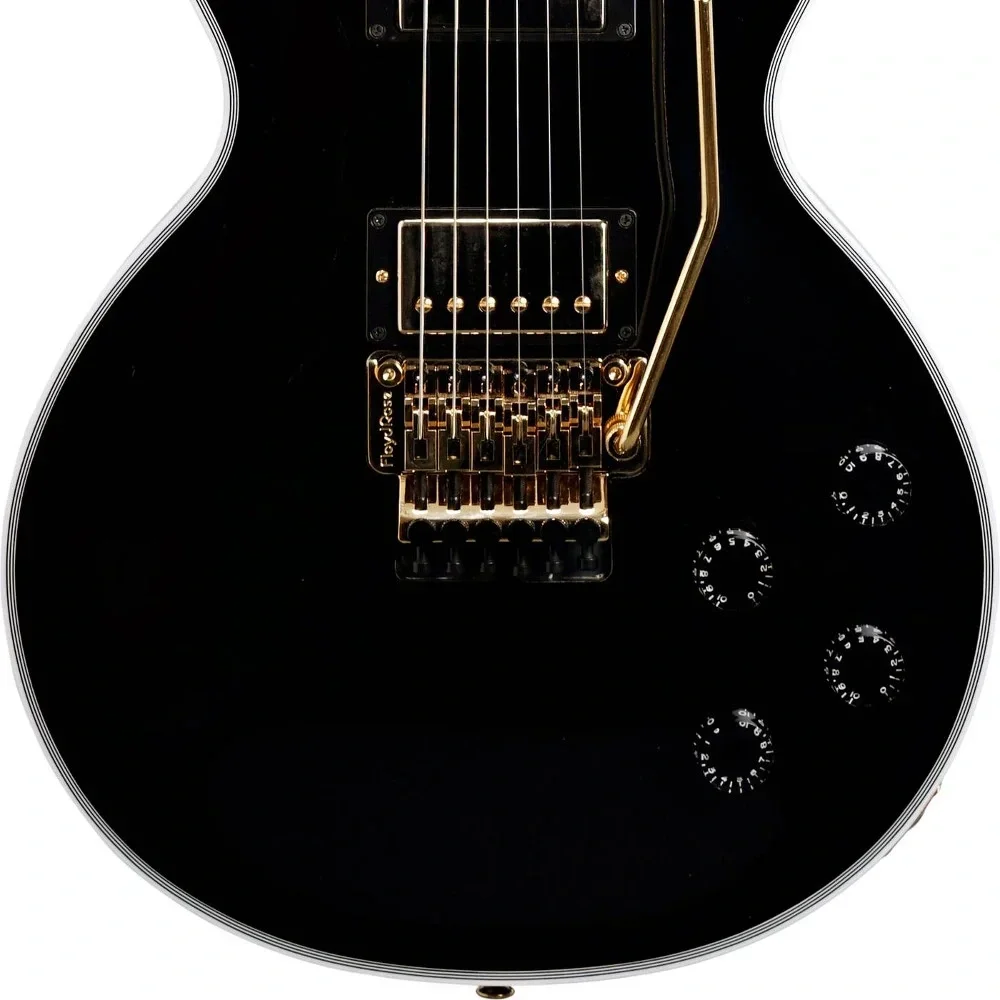 Gibson Custom Shop Les Paul Axcess Floyd Rose Custom Elektro Gitar (Ebony)