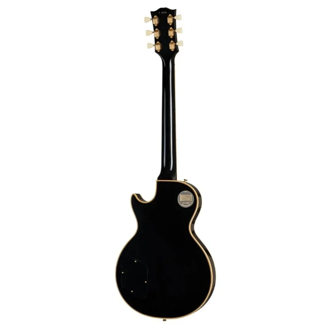Gibson Custom 1957 Les Paul Custom Reissue Vos 3 Humbucker Elektro Gitar (Ebony)
