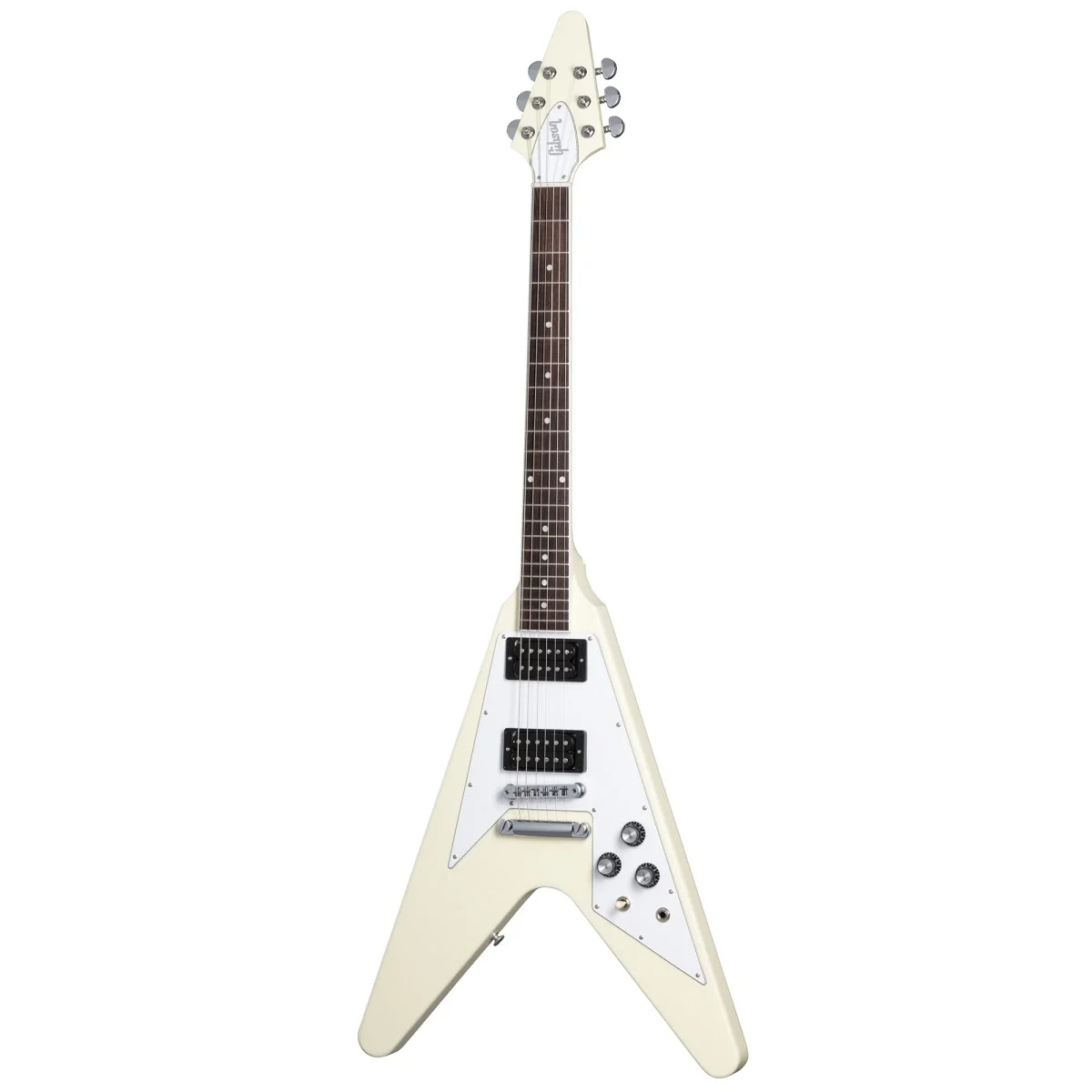 Gibson 70s Flying V Elektro Gitar (Classic White)