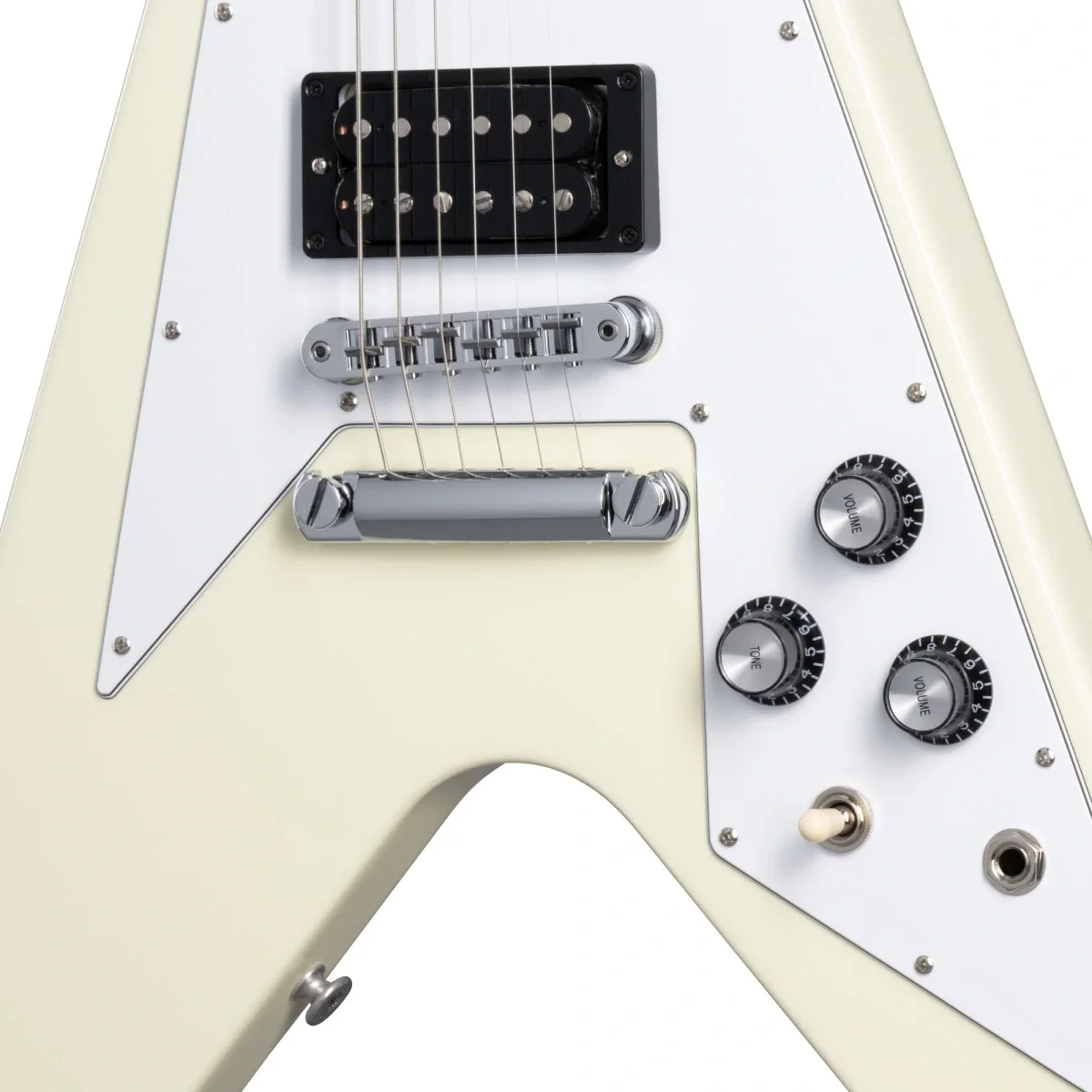 Gibson 70s Flying V Elektro Gitar (Classic White)